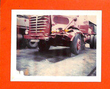 PHOTO / AVANT TRACTEUR ROUTIER BUSSING ACCIDENTÉ 1971