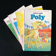 # lot 4 livres - POLY - Cécile AUBRY - Bibliothèque Rose