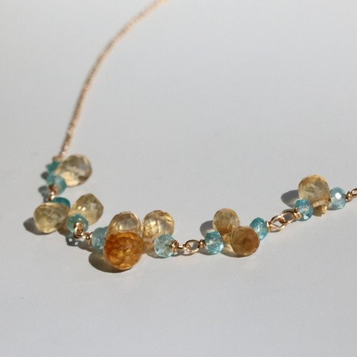 Collier gold filled pierre - filled, en