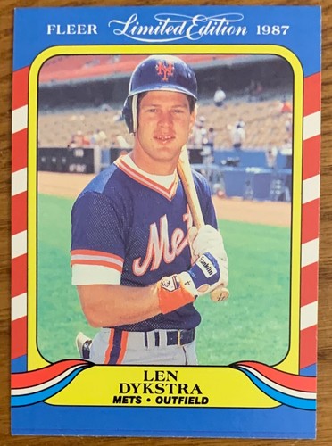 Len dykstra 1987 fleer - dykstra,,