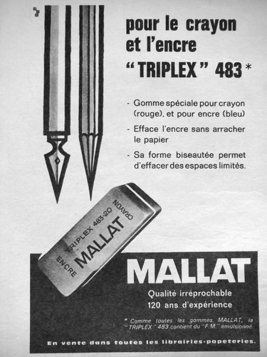 Publicité mallat gomme - mallat,