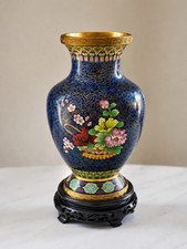 Grand vase cloisonné chinois