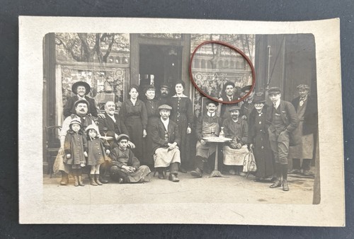 Carte photo cpa personnages - carte,