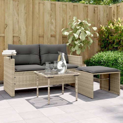 Salon jardin avec - de, coussins