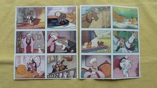 Les aristochats 12 vignettes - aristochats,