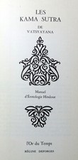 CURIOSA/KAMA-SUTRA/VATSYAYANA/ED L'OR DU TEMPS/1968/REGINE DESFORGES