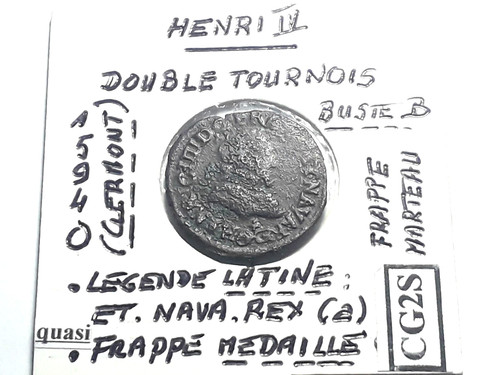 Henri double tournois 1594 - henri,