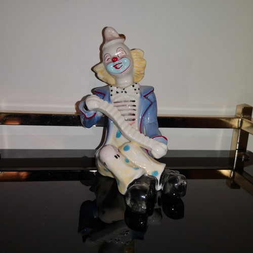Figurine clown accordeoniste - figurine,