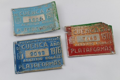 Anciennes plaques