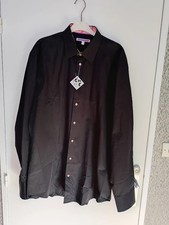 Chemise ajustée unie noire Coton Doux taille 43