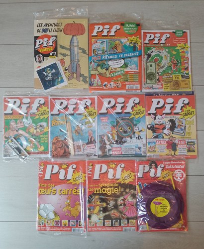 Lot pif gadget sous blister - pif,