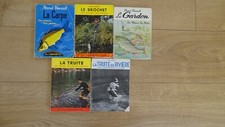 LOT 5 LIVRE PECHE TRUITE CARPE BROCHET GARDON RIVIERE BORNEMANN  RENAULT