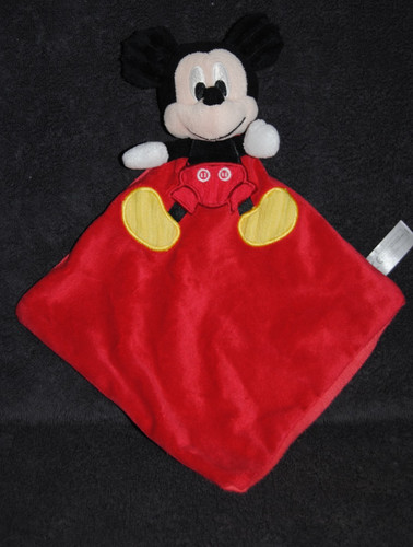 Doudou plat mickey rouge - plat,