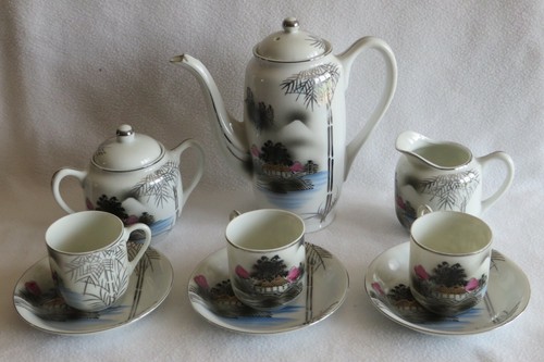 Ancien service café - service, à