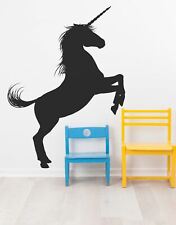 Girl’s bedroom Unicorn Wall Decal Sticker. Fantasy Silhouette. #6108 