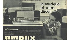 PUBLICITE ADVERTISING 1964  AMPLIX intermezzo radio transistor