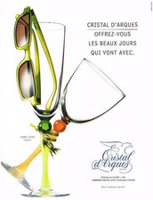 PUBLICITE ADVERTISING  1999    CRISTAL D'ARQUES  verres collection  EDEN