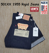 1955 Levi’s LVC 501 XX Made In USA Cone Denim Raw Big E Red Selvedge W33 L36
