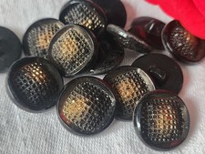 Lot 6 boutons ancien en verre