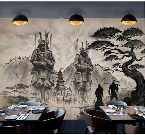 Papier peint samourai - peint, japon