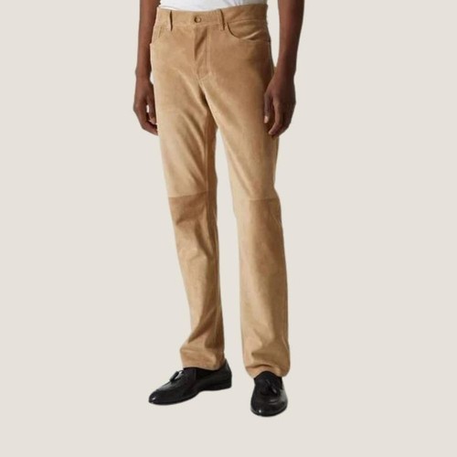 Pantalon homme cuir daim - homme,