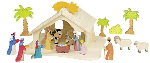 Crèche bois - en,