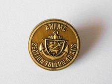 MARINE NATIONALE : INSIGNE association fusiliers marins commandos Toulon ANFMC