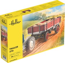 HELLER Remorque agricole 3 tonnes - échelle 1/24 - HELLER 81410