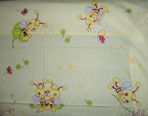 Drap housse jaune abeilles - housse,