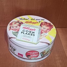 Boîte En Métal Ronde Corn Flakes, Collection Kellogg's 