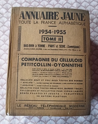 Annuaire jaune bottin 1954 - jaune, 1954/55