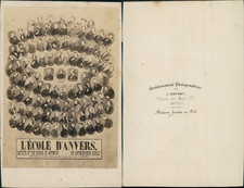 Dupont, Anvers, artists of the school of Antwerp Vintage albumen print CDV, ti