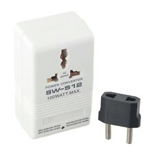 Transformateur Step Up or Step Down 100W 110V120V à 220V240V + adaptateur UE
