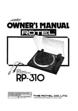 Manuel D'Utilisation Pour Rotel RP-310