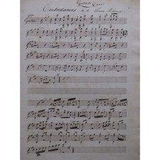 Contredanses de la Dame Blanche Manuscrit 2 Guitares ca1830