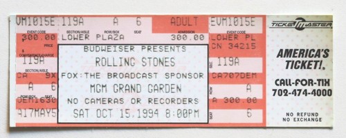 Billet concert ticket stub the - billet,