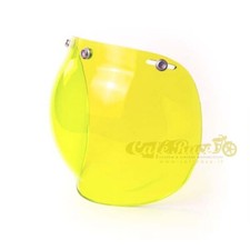 Visière Casque Moto Période Bulle vintage Jaune Universel cafe racer scrambler