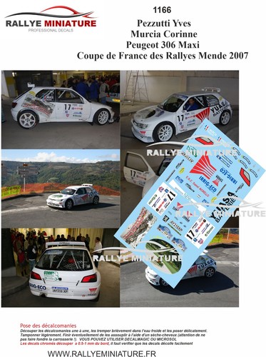 Decals ref 1166 peugeot - decals,