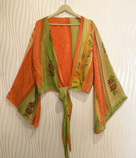 Blouse À Volants En Soie Tie