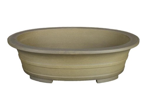 Pot bonsaï ovale grès - pot,