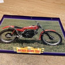 Bultaco Sherpa T350 1975 T 350 fiche carte moto passion collection Atlas