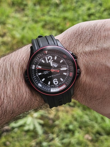 Hamilton khaki navy gmt - hamilton,