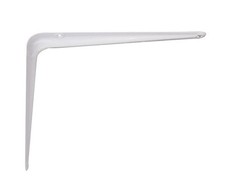 Console murale en acier laqué blanc – Équerre de support pour étagères