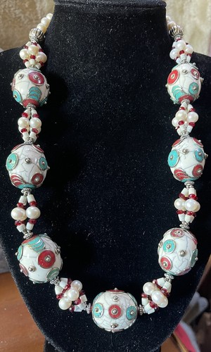 Collier grosses perles
