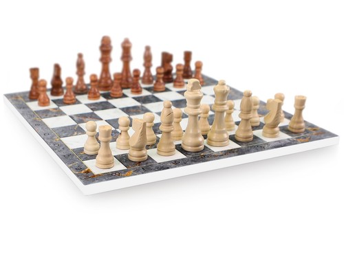 Jeu échecs gris aspect - d’Échecs,