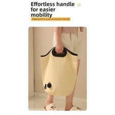 Baignoire à Pied Pliable Portable 47cm De Profondeur Trempage avec Vanne de Vid