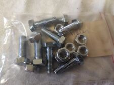 Lot de 8 Boulons tête hexagonale  8 x 30mm + 8 Ecrous