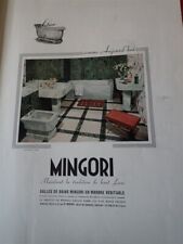 MINGORI salle de bain + Bourgogne POULET pub papier FRANCE ILLUSTRATION 1950 col