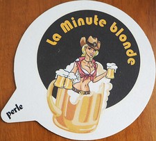 sous bock bière brasserie PERLE - LA MINUTE BLONDE