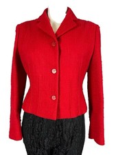 Veste Rouge Laine Valentino Taille 38 